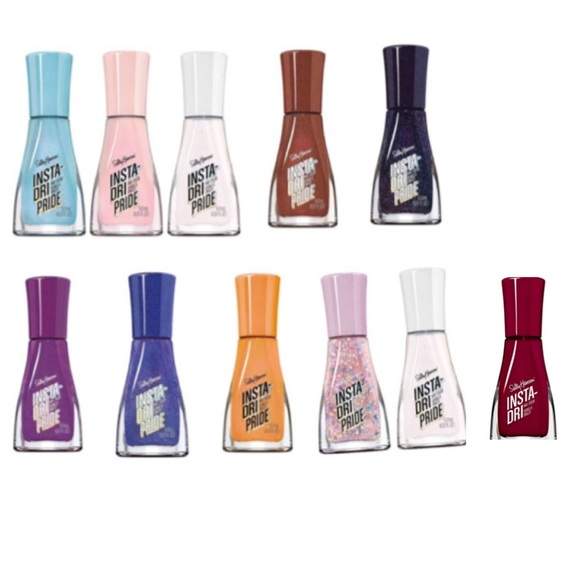 3pack Sally Hansen Insta Dri x GLAAD PRIDE Nail Polish assorted colors new - Picture 13 of 13